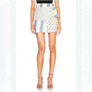 Dodo Bar Or Wrap Mini Jasmine Cotton Skirt, Size Medium